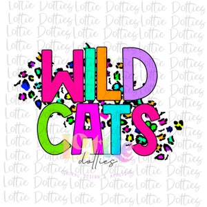 Wildcats  PNG - Instant Download - Digital Download - Wildcats Sublimation Design