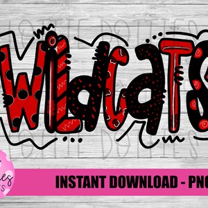 Wildcats PNG - Wildcats  PNG - Instant Download - Digital Download - Wildcats Sublimation Design