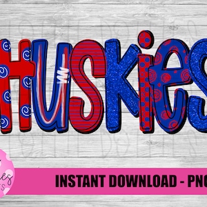 Huskies Png - Digital Designs - Mascot Team Design
