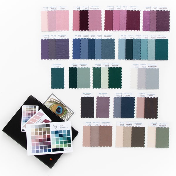 Soft Summer - The ULTIMATE COLLECTION of Fifty Fabric Swatches