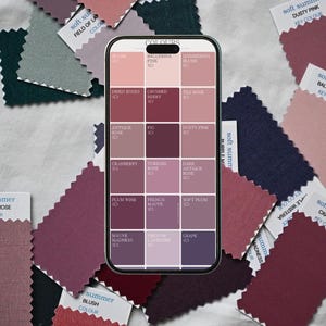 Zachte zomer mobiele telefoon digitale stalenbibliotheek / palet