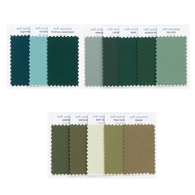 Soft Autumn the ULTIMATE COLLECTION of Fifty Fabric Swatches Etsy