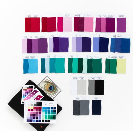 Cool Winter the ULTIMATE COLLECTION of Fifty Fabric Swatches 