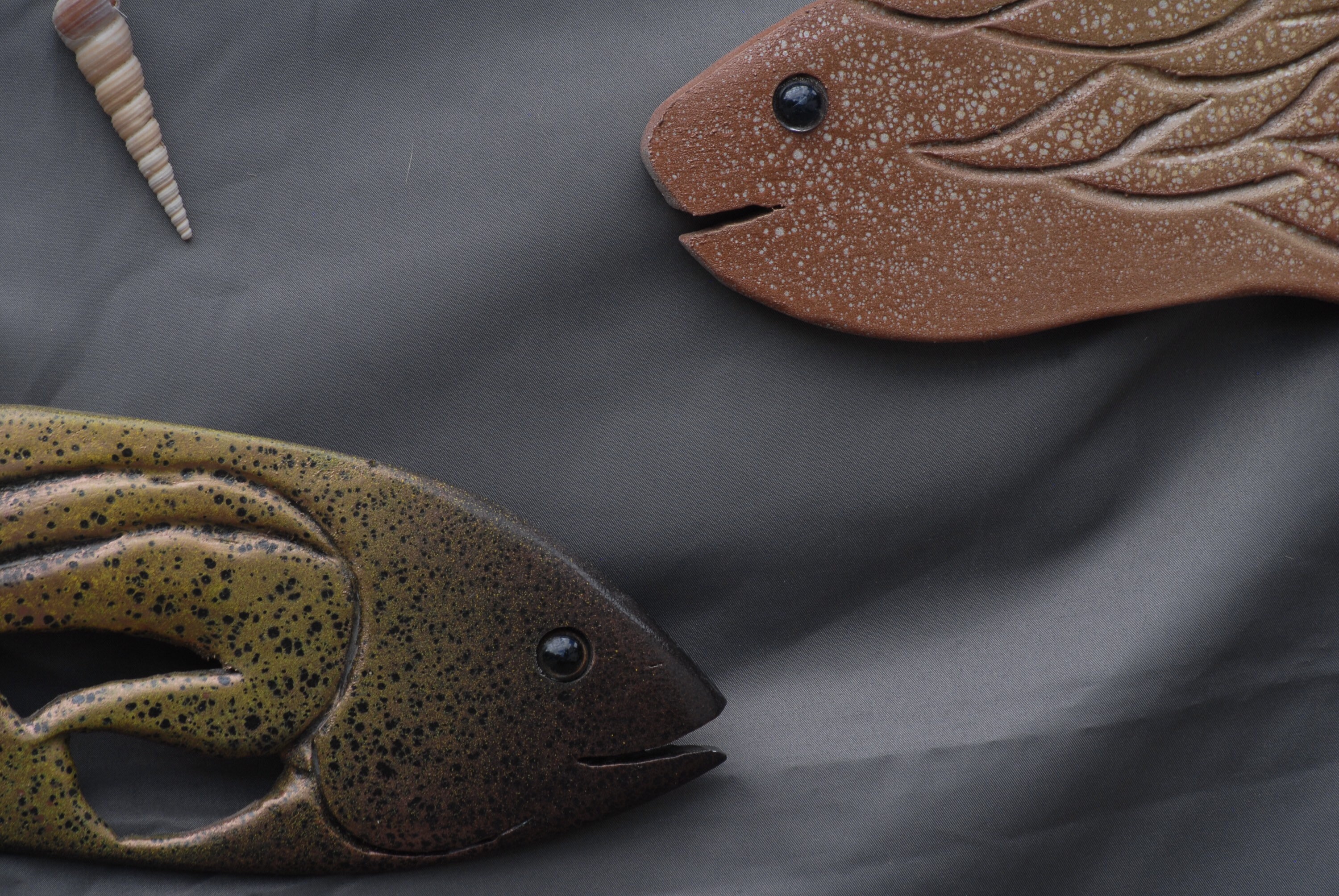 Carved Fish Wood Art Wood Fish Art Whimsical Fish Handcrafted Wall