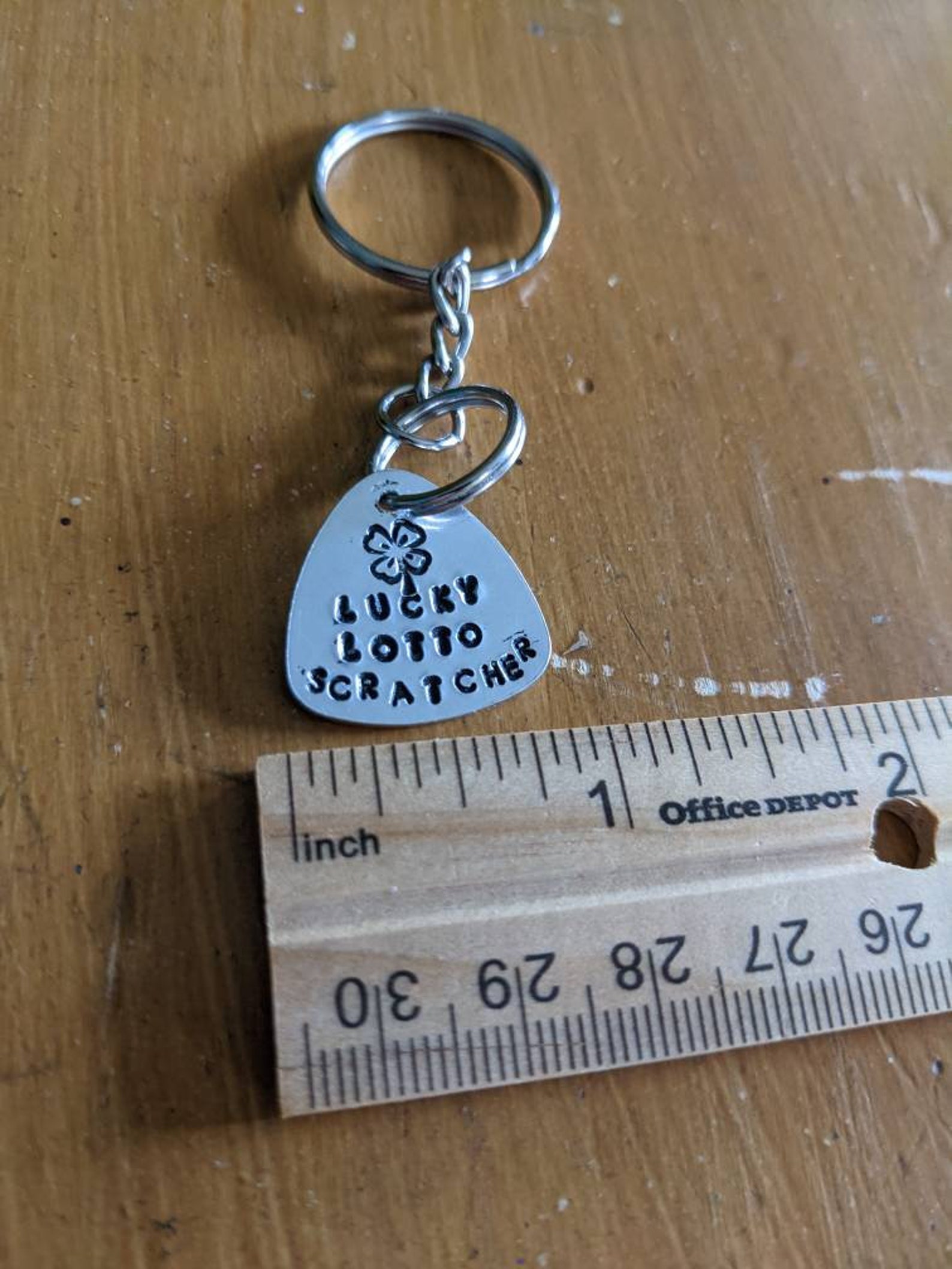 Lucky Lotto Scratcher Keychain Etsy UK