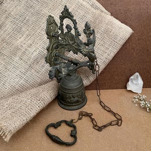 Vintage Brass Church Wall Bell – Monastery Hanging Front Door Bell