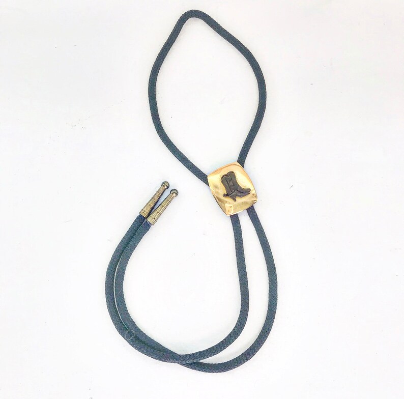 Vintage Cowgirl Rodeo Necklace Cowboy Boots Pendant Festival Necklace Cowboy Shoes Necklace Bolo Tie Cowgirl Necklace