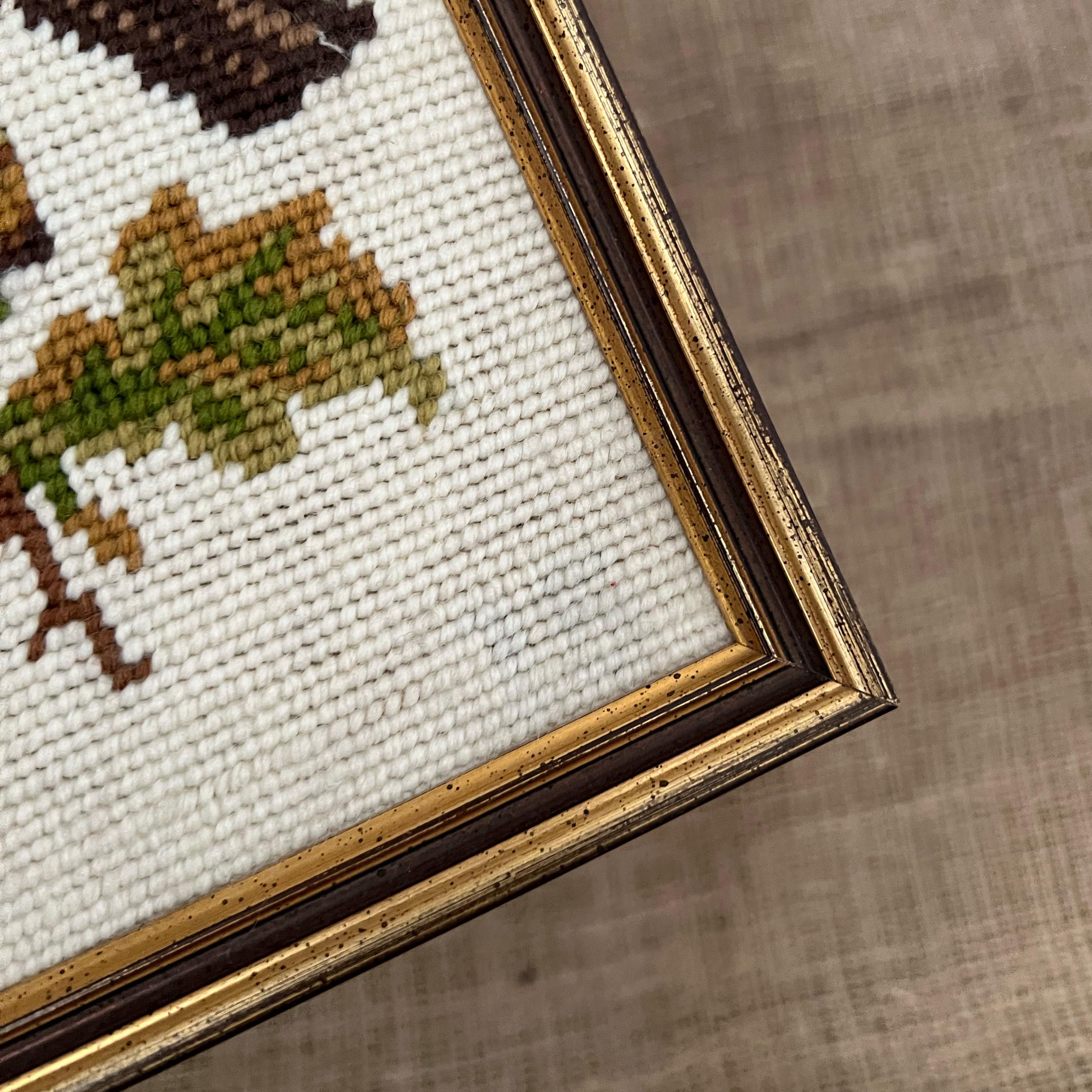ヴィンテージ風の額入り鳥の刺繍絵 – クロスステッチの壁掛け - Etsy 日本