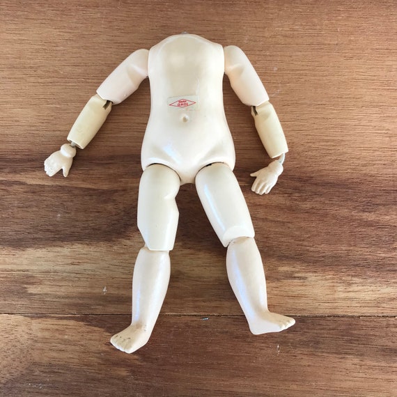Vintage Wooden Ball Jointed Doll Body 21 Cm Made in Etsy