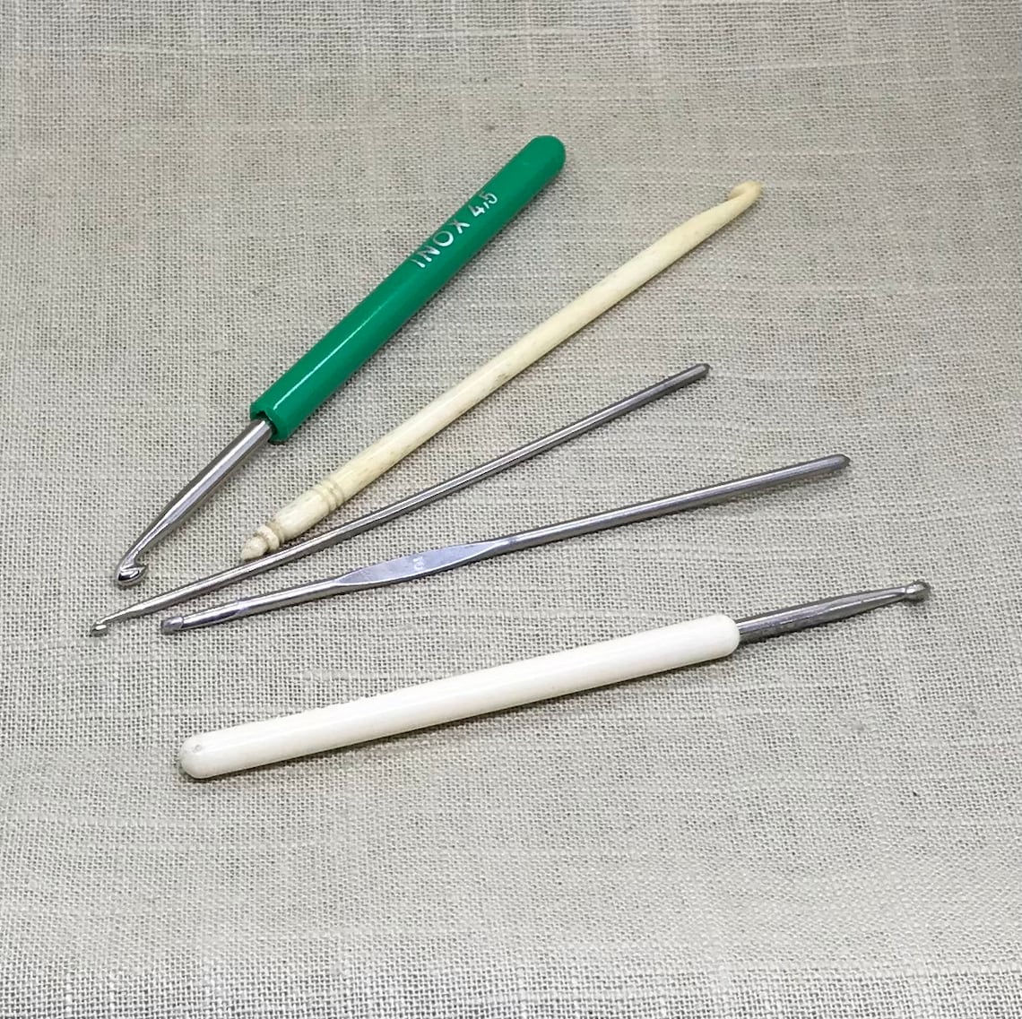 Vintage Crochet Hooks Set of 5 Hooks INOX Hooks BATO Hook Etsy