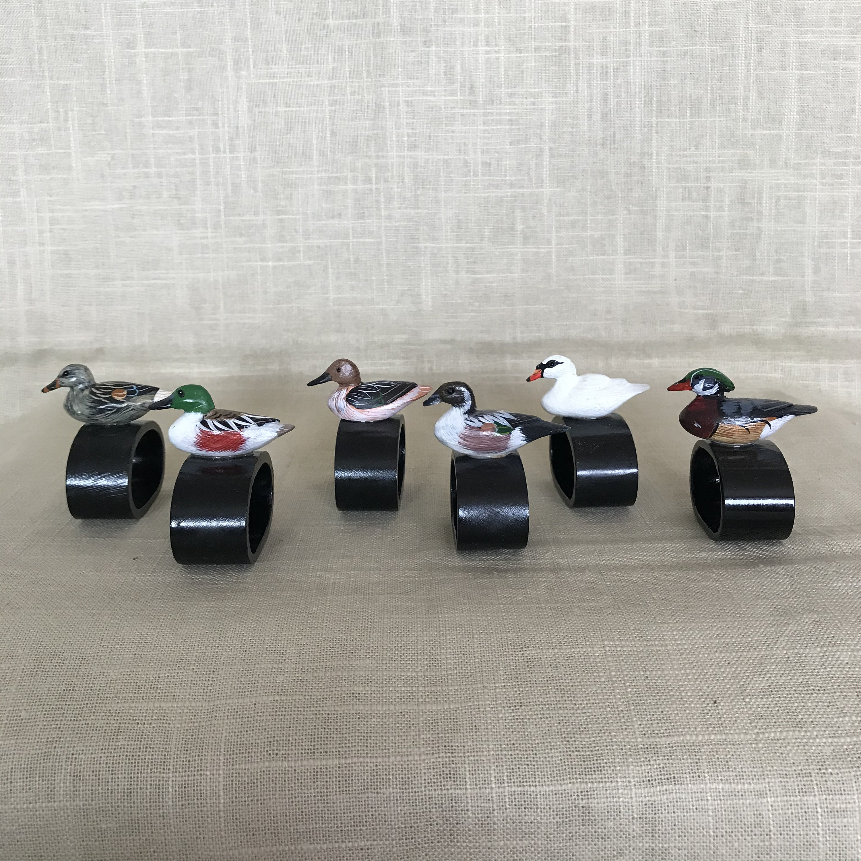 Bird napkin holder vintage Wood napkin rings Bird napkin Etsy