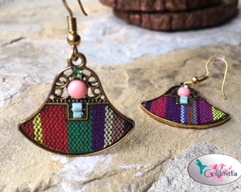 Colourful stunning earrings as eyecatcher for festivals and more...