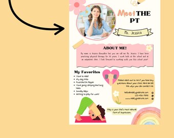 Editable Resume Template: Modern Professional Design (Digital Download, Canva Template)