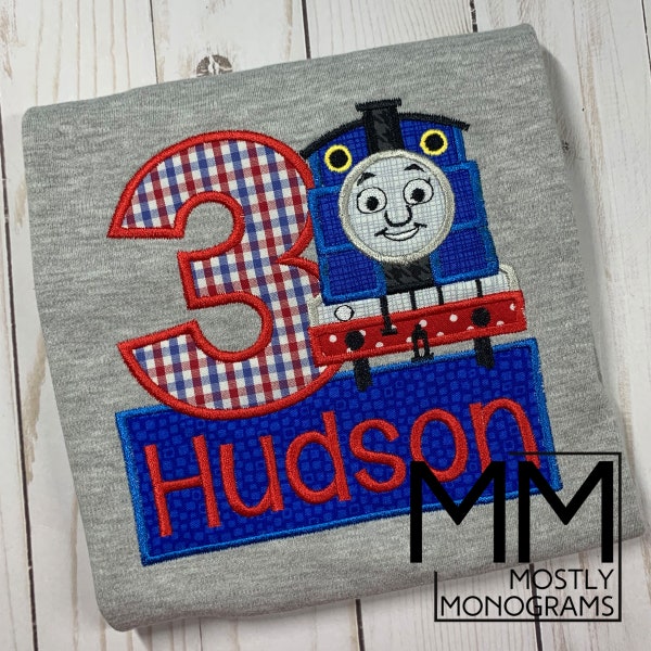 Train Birthday Shirt Etsy