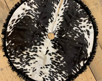 Cowhide Tree Skirt Etsy