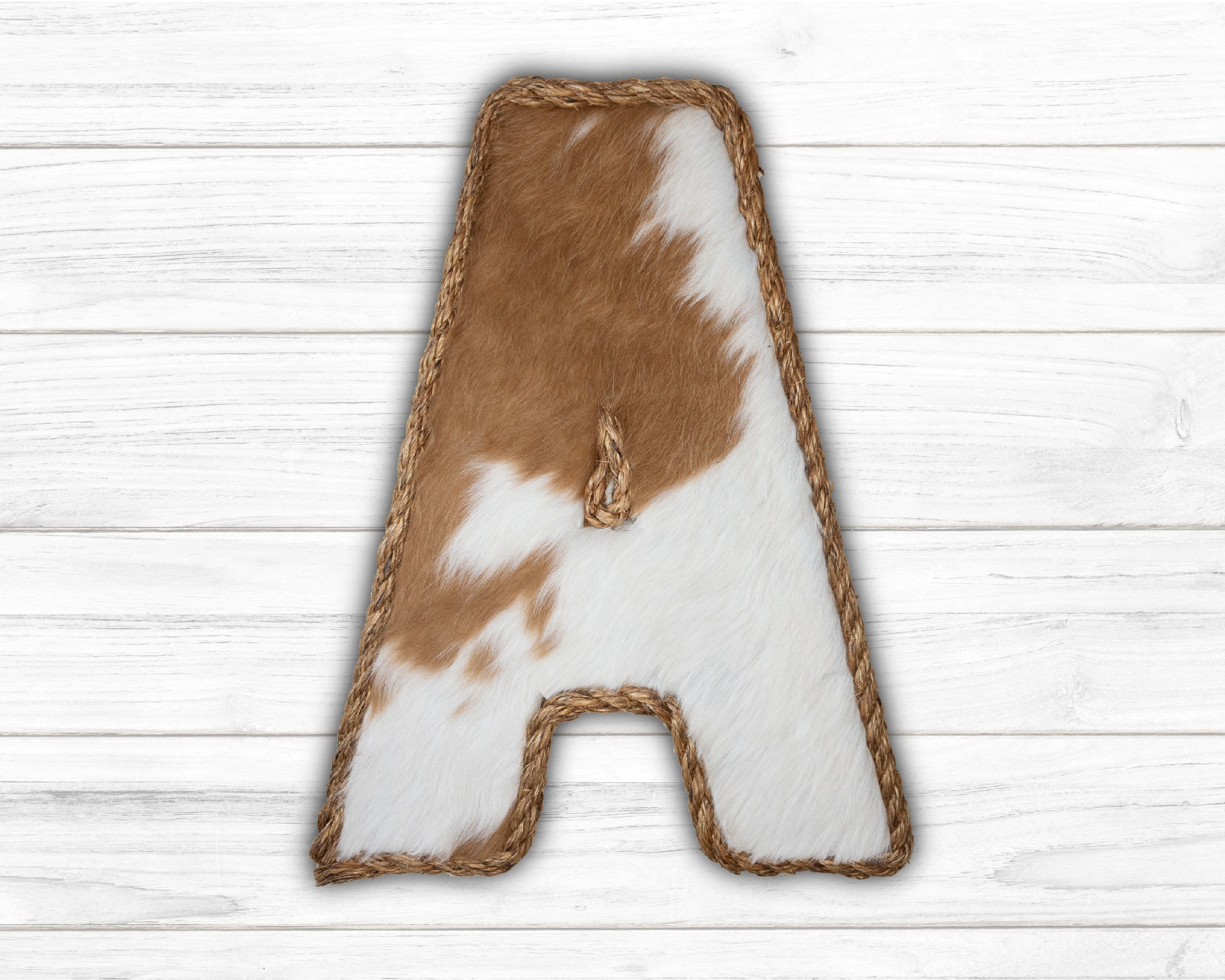 Cowhide Letters Etsy
