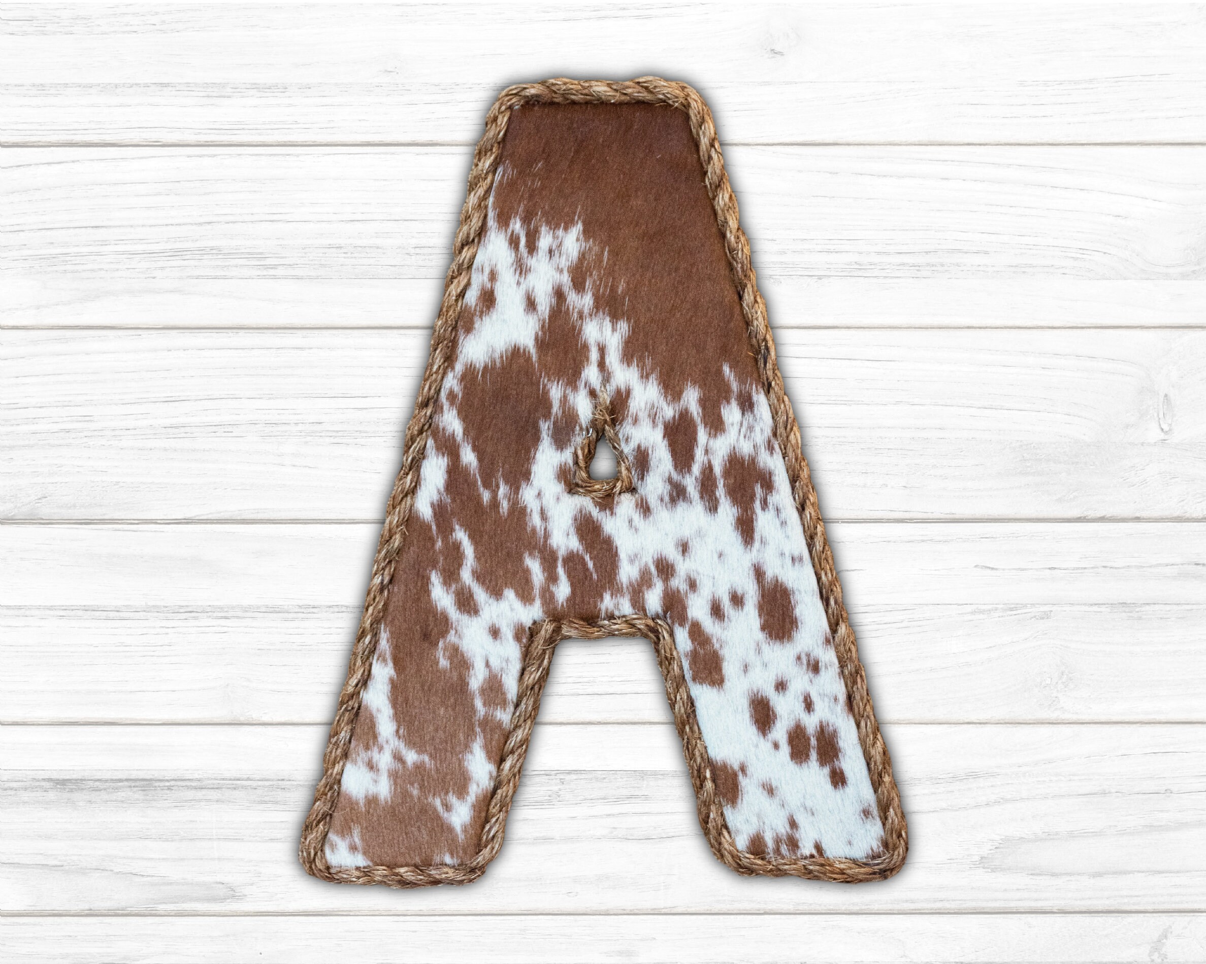 Cowhide Letters Etsy