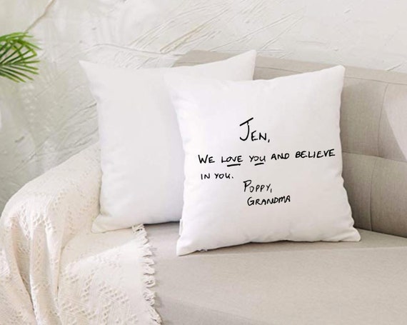 Handwriting Pillow Cover Bereavement Pillows Memory Pillowcases Bereavement