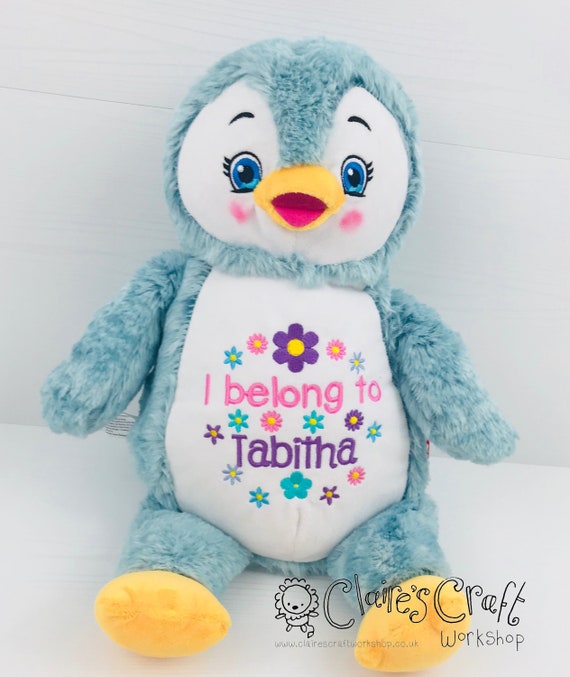 personalised penguin teddy
