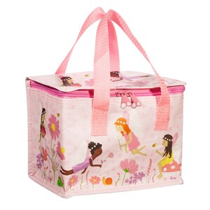 Personalised Fairy Garden Print Insulated Lunch Bag - School, Nursery, Working Lunch, Picnic, Collage, Children's Lunch, Dinosaur