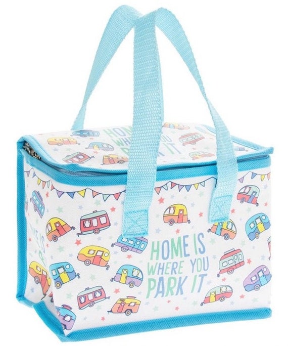 Personalised Caravan Insulated Lunch Bag for Children Adults