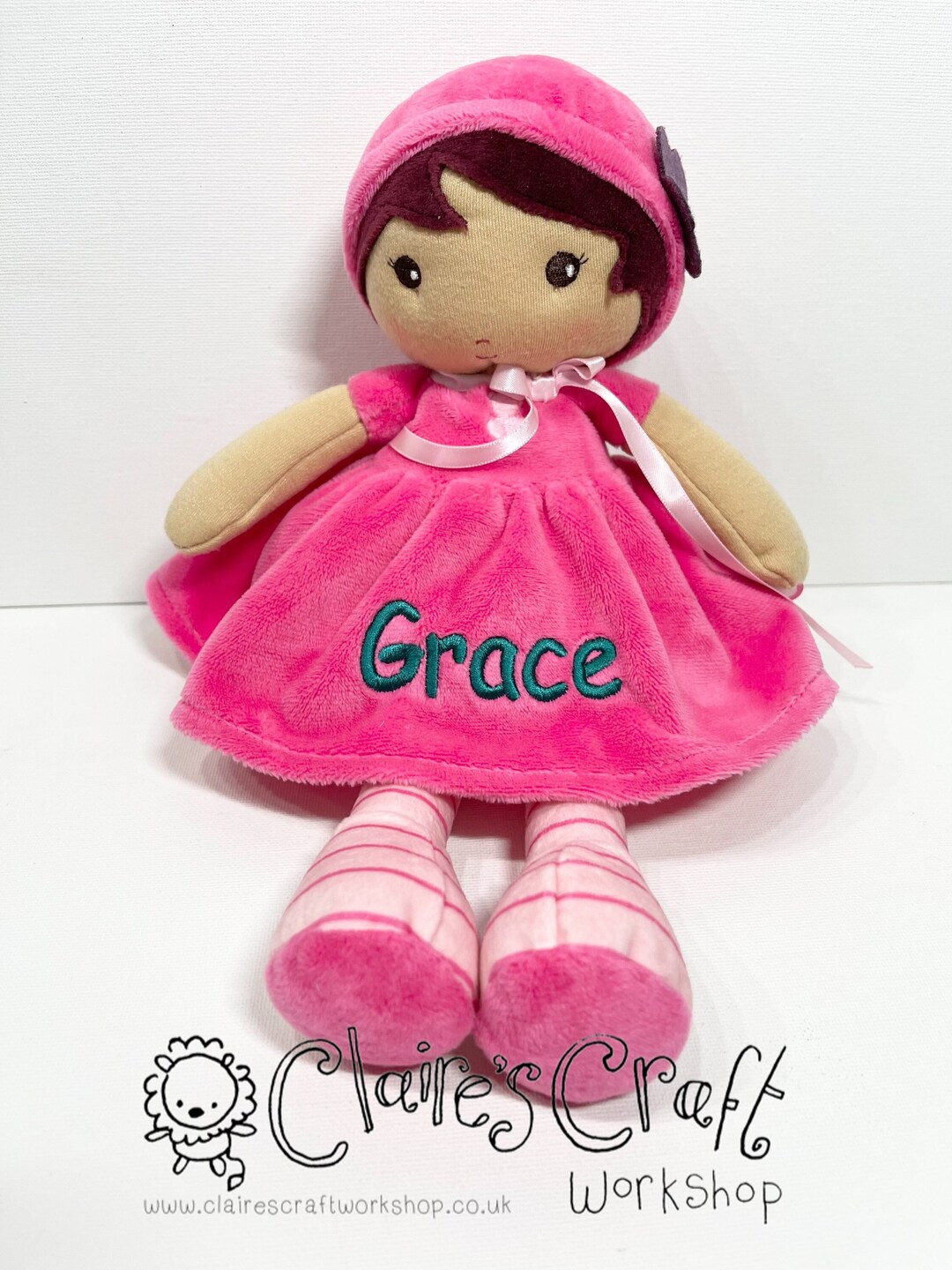 Personalised Large Emma Rag Doll With Name Embroidered, Kaloo Tendresse ...