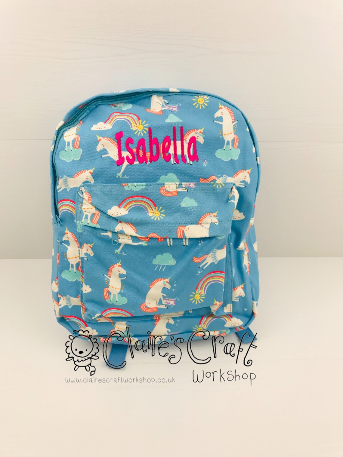 Personalised Large Unicorn Backpack for Children School Bag Etsy UK