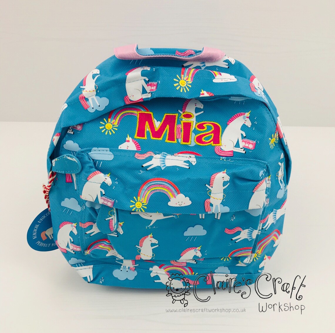 Personalised Unicorn Mini Backpack for Children School Bag Etsy UK