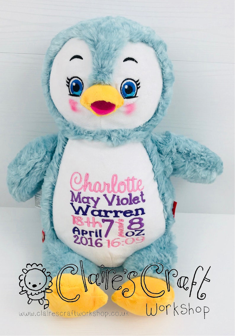 personalised penguin teddy