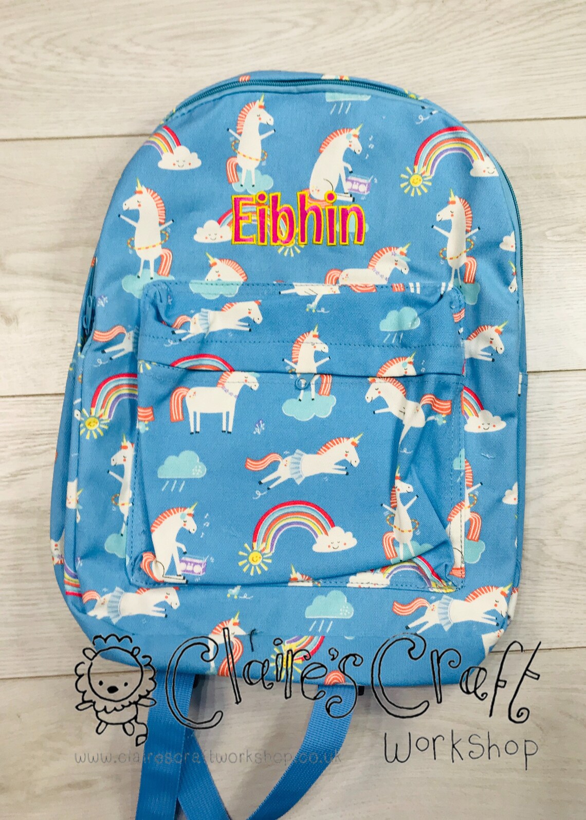 Personalised Large Unicorn Backpack for Children School Bag Etsy UK