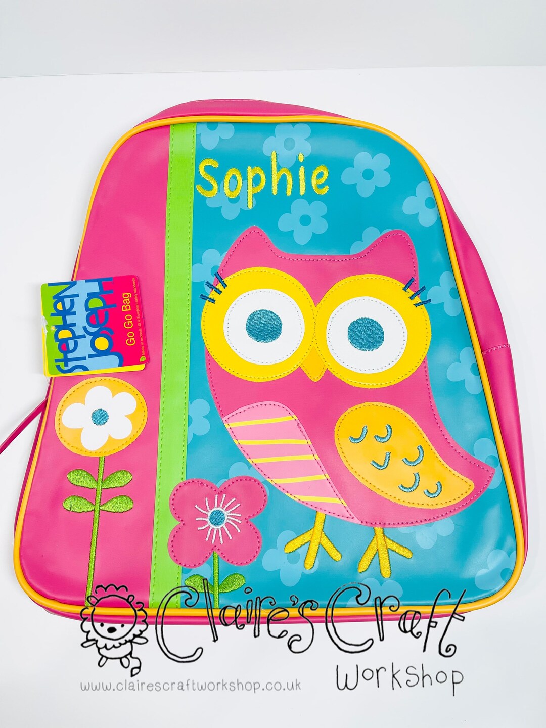 Sac à dos personnalisé Stephen Joseph Owl GoGo pour enfants