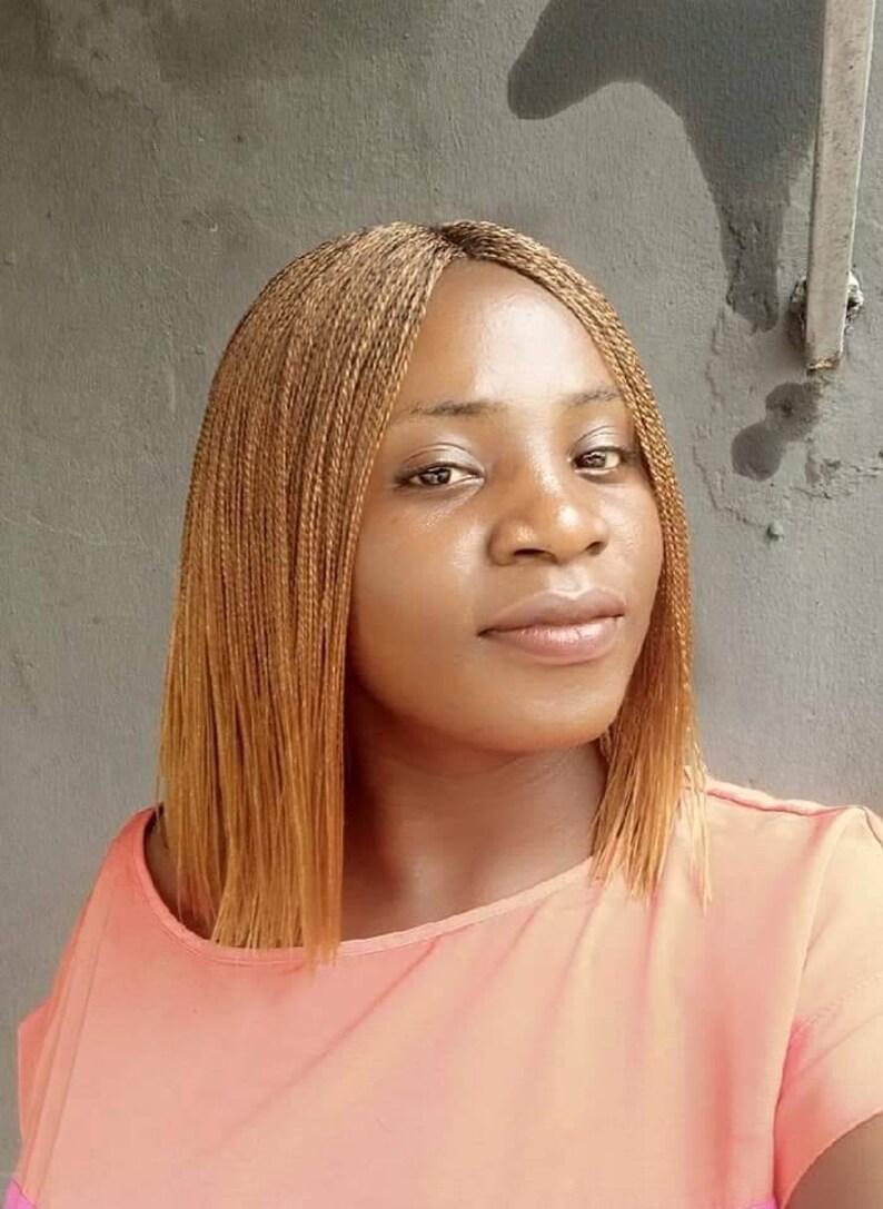 Twists wig short short micro twists wig | Etsy