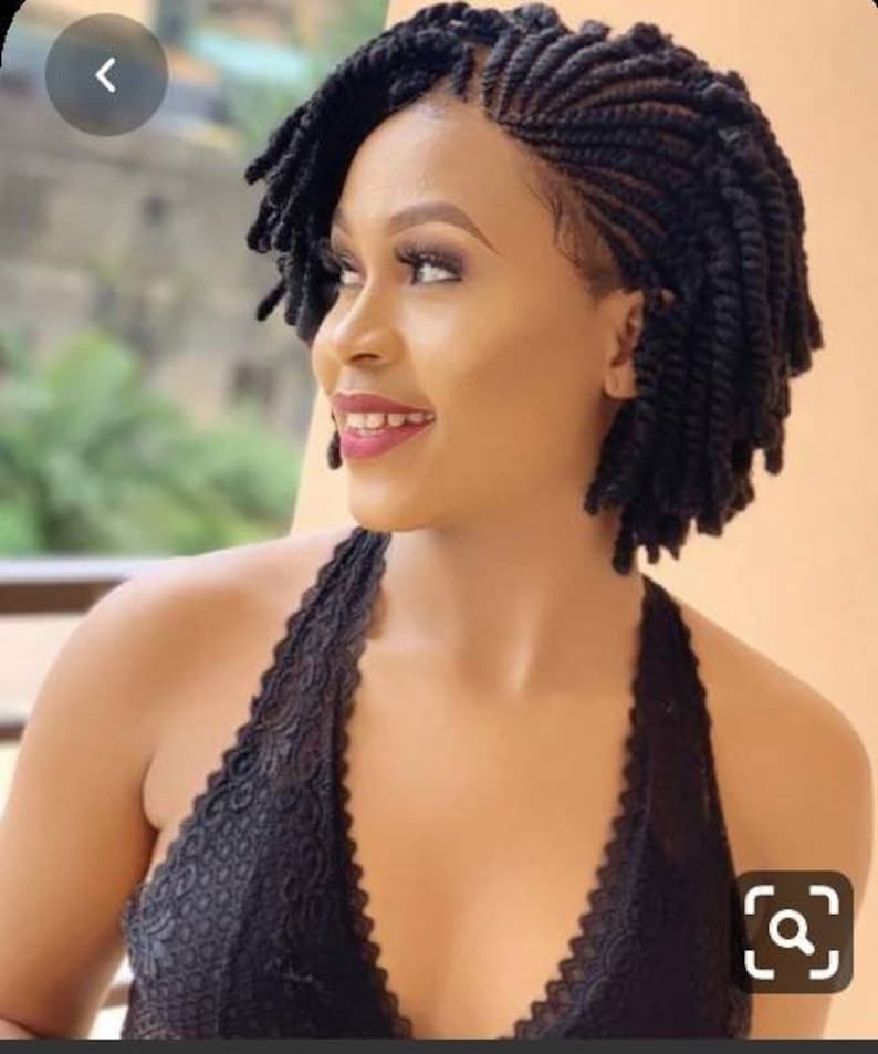 Kinky twist wigs for black women Braided wig braid wig for Etsy