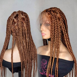 Brown wig braids 2025