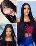 LONG BRAIDED WIG, Knotless box Braids, Full Lace Braided Wig For Black Women, Small Box Braids, Popular Floor Length Wig 