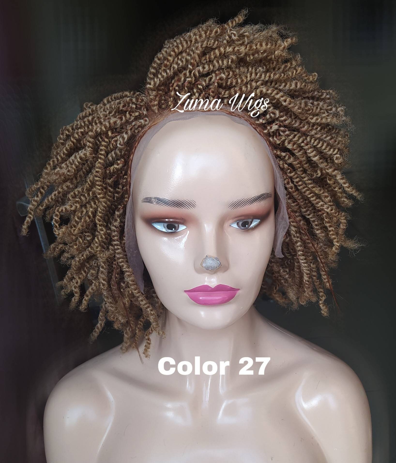 Kinky Twists Wig Braid Wig Custom Made Full Kinky Twists Etsy Canada