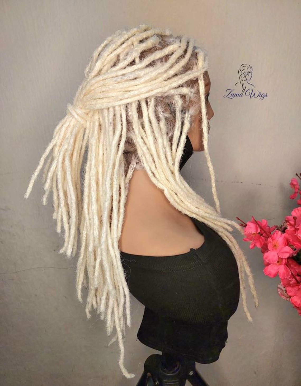 House of Dragon Dreadlock Wig White Dreadlock Wig Full Lace Etsy