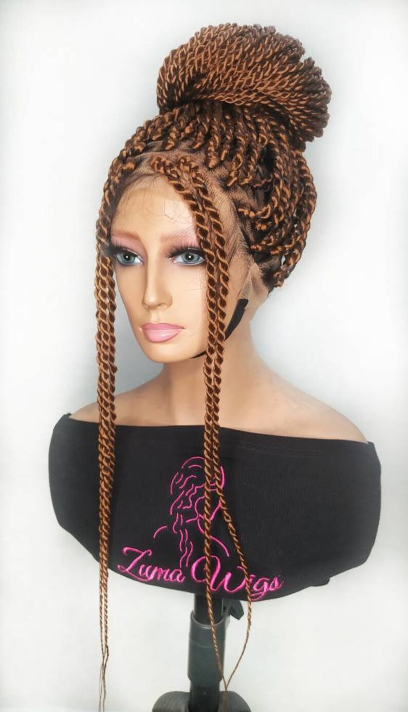 Braided Wig for Black Women Senegalese Twists Wig Full Lace Etsy