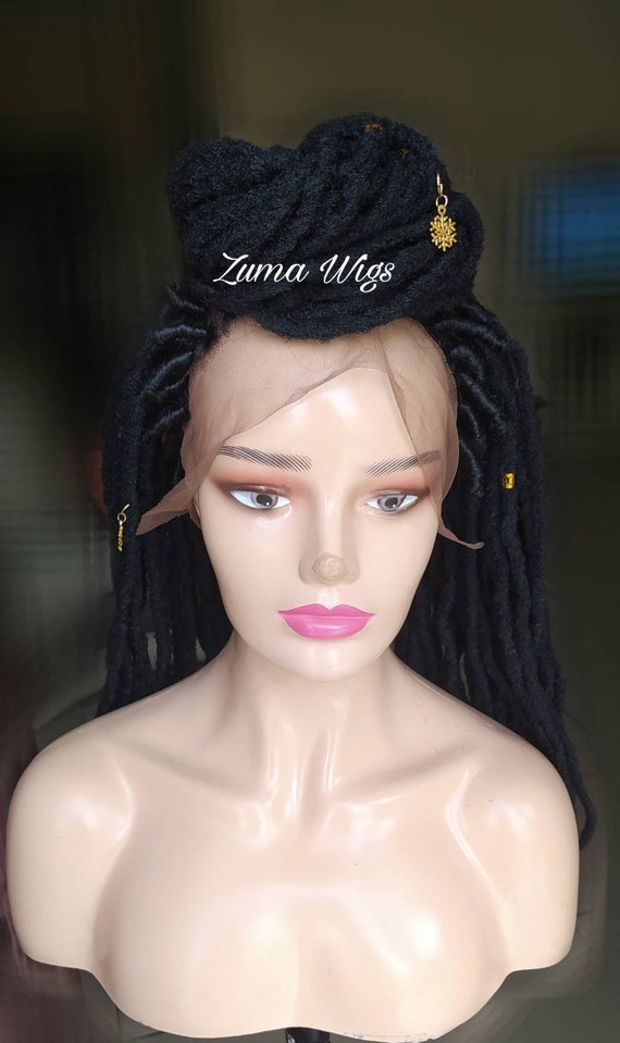 Dreadlocks wig locs wig lace front wig for black women faux Etsy