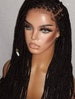 Braided wigs for black women, Braided wigs with closure, knotless wigs full lace, honey blonde braid wigs, glueless knotless braided wig 