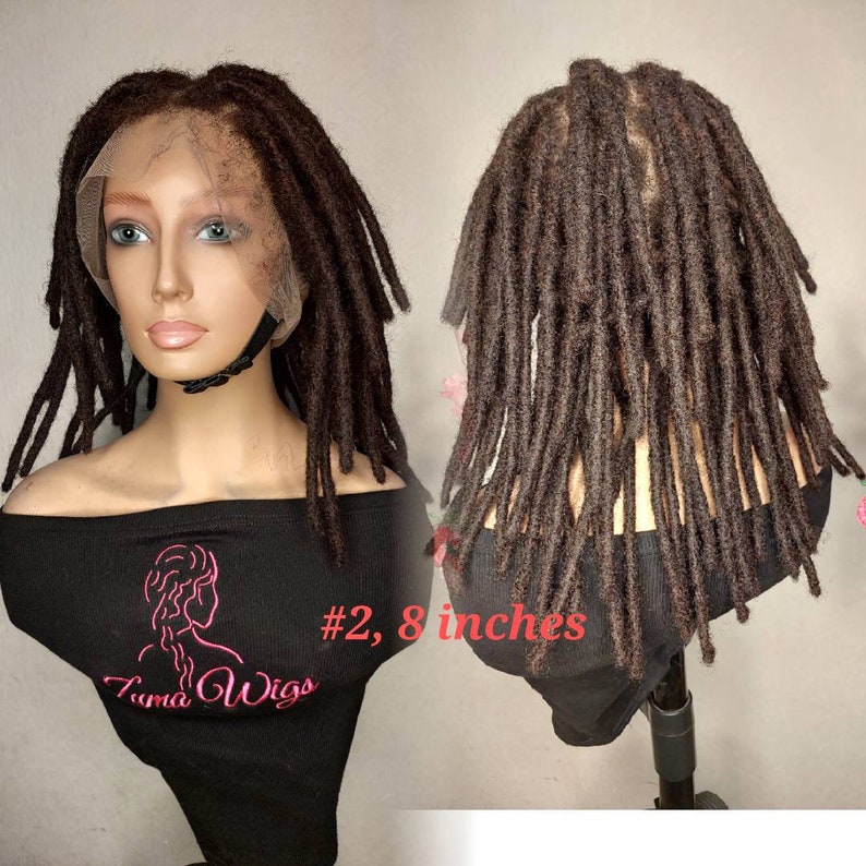 HUMAN HAIR Dreadlock Braid Wigs for Black Women and Men Full Etsy