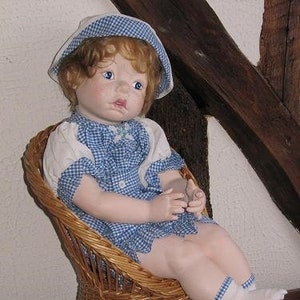 Bimbo da collezione in Cartapesta, 50 cm, realizzato a mano