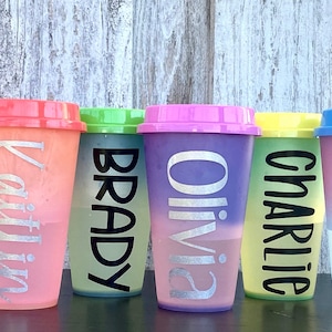 Color Changing Cups with Lids and Straws Bulk Plastic Cups with Lids Cold  Iced Coffee Cups & Party Water Tumbler - China Mug and Bottle price