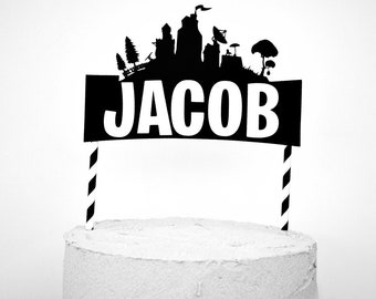 video game cake topper video game birthday decorations emotes video game party - fortnite cake decorations party city