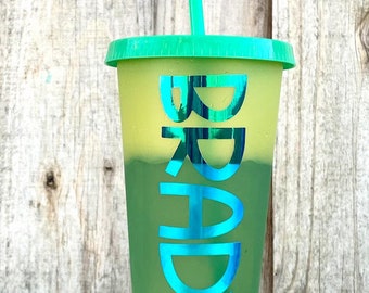 Graduation Class Gift, Personalized Color Changing Cup for Birthday Parties