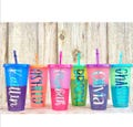 Personalized Cold Color Changing Cups, Party Favors, Christmas Stocking Stuffers, Gift Card