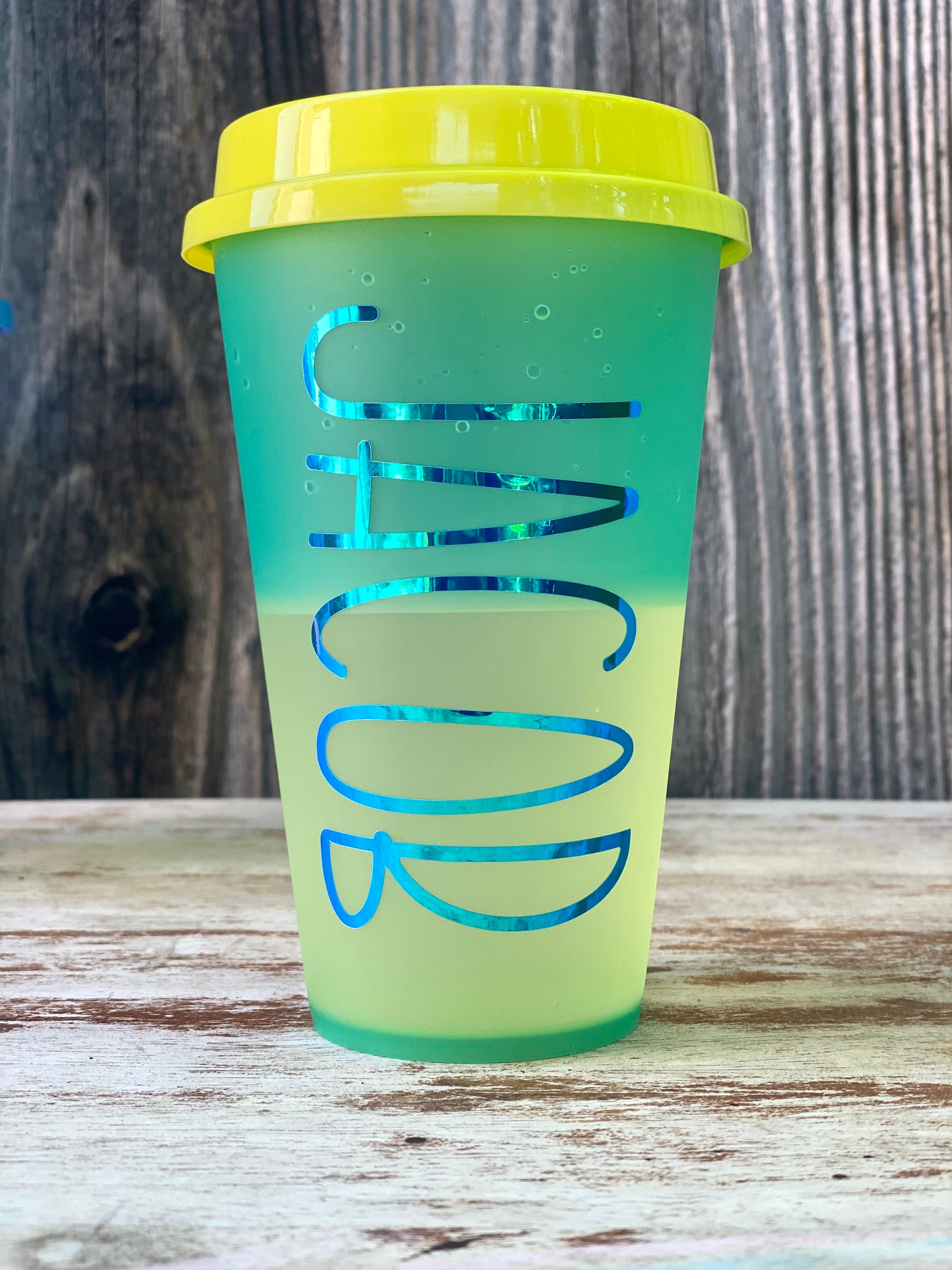 Personalized Color Changing HOT Cups Reusable Cups Coffee Etsy