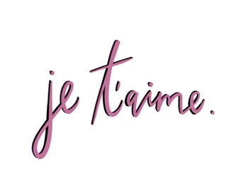 Je T’aime Greeting Card