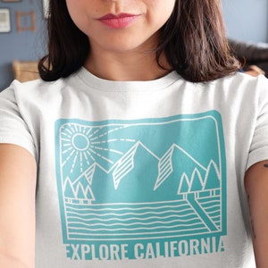 Explore California T-Shirt | Feminist Shirt, Retro Shirt, California Tee, West Coast Shirt, Vintage Shirt, Hipster Shirt, Cali Tee