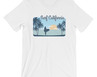 Surf California Camiseta / Camisa Feminista, Camisa Retro, Camiseta de California, Camisa de la Costa Oeste, Camisa Vintage, Camisa Hipster, Camiseta Cali
